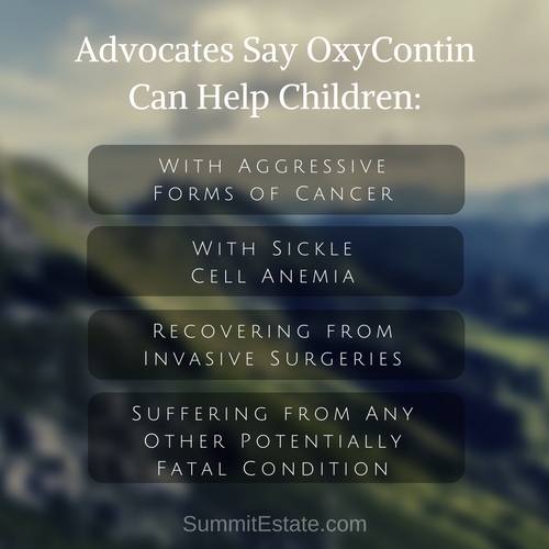 OxyContin Can Help Children With Cancer Sickle Cell Anemia - Summit Estate