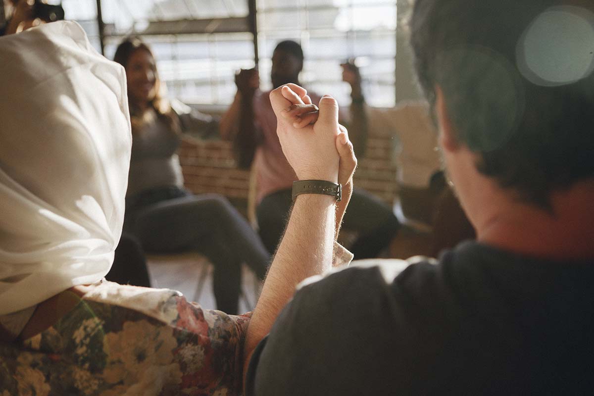 a group of people celebrate national depression awareness week at a depression treatment program